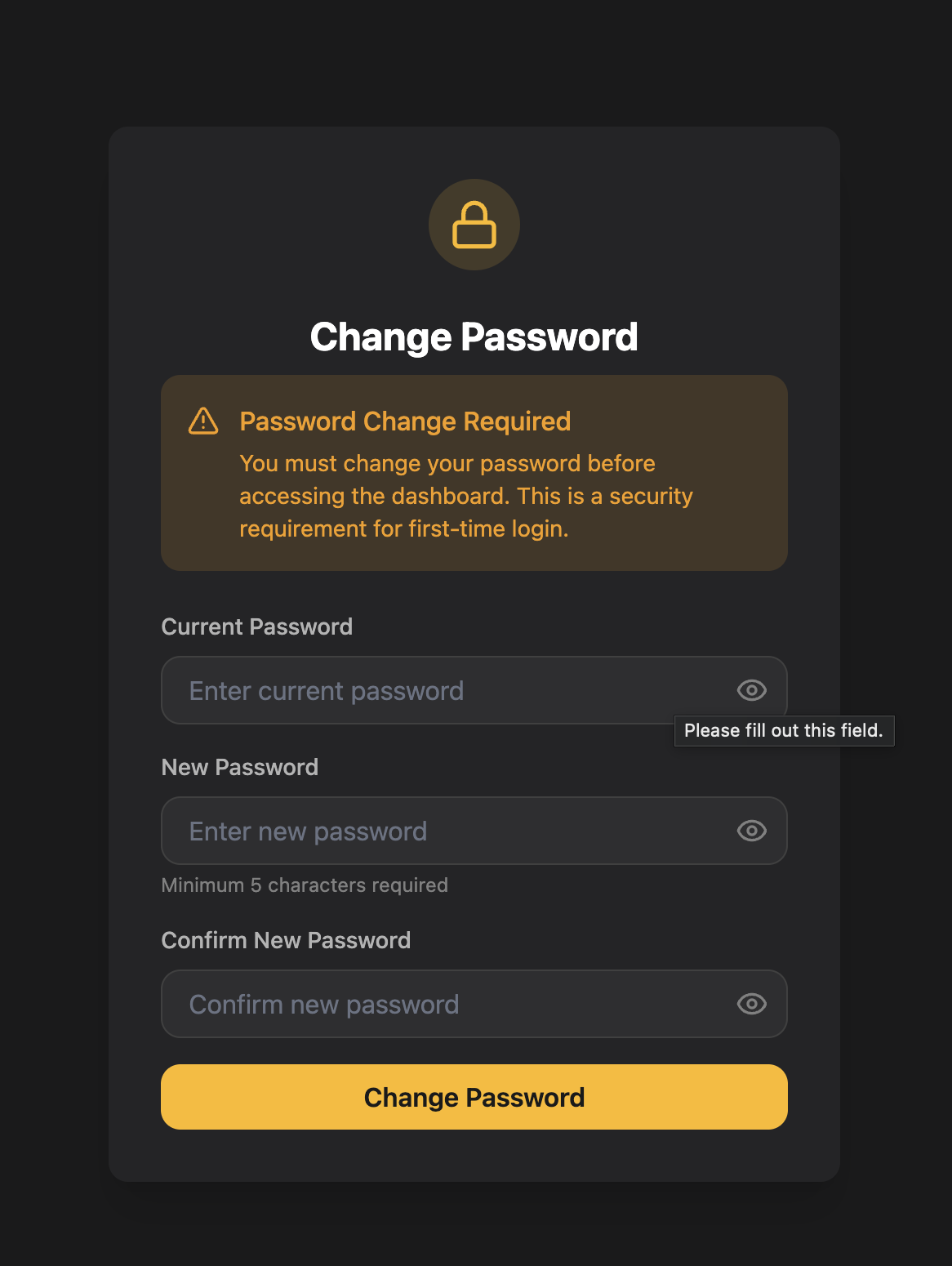 Password Change